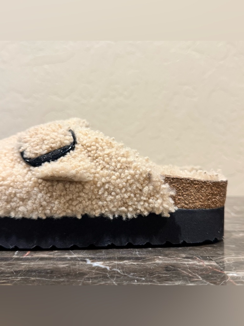 NEW Birkenstock Papillio Boston Big Buckle Sherpa Clogs - Picture 5 of 15